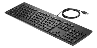 HP USB Business Slim Keyboard, Black