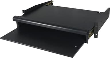 TOTEN, 19" tangentbord- & mushylla, utdragbar, 2U