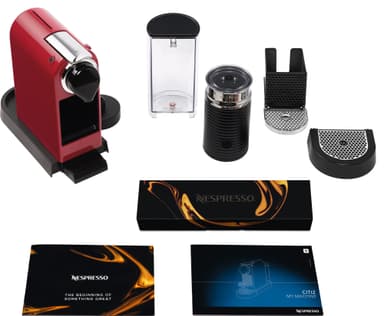 NESPRESSO® CitiZ And Milk kaffemaskin av Krups, Röd