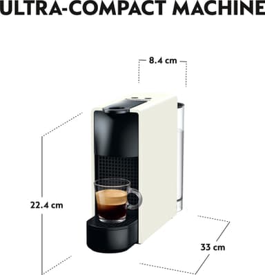 NESPRESSO® Essenza Mini kaffemaskin av Krups, Vit