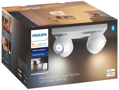 Philips Hue Buckram vit spotlight-platta 4x5W