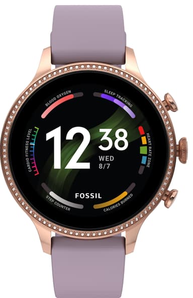 Fossil Gen 6 smartwatch (purple silicone)