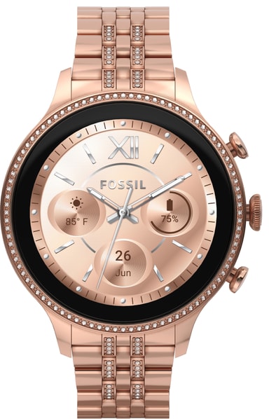 Fossil Gen 6 smartwatch (rose) - Elgiganten