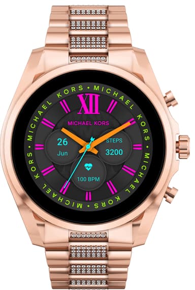 Michael Kors Gen 6 Bradshaw smartwatch 44mm (bedazzled rose gold-tone)