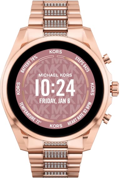 Michael Kors Gen 6 Bradshaw smartwatch 44mm (bedazzled rose gold-tone)