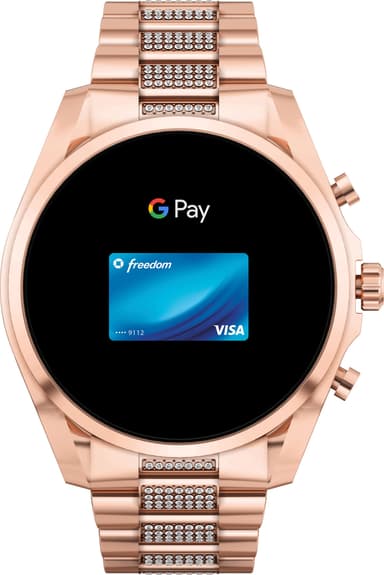 Michael Kors Gen 6 Bradshaw smartwatch 44mm (bedazzled rose gold-tone)