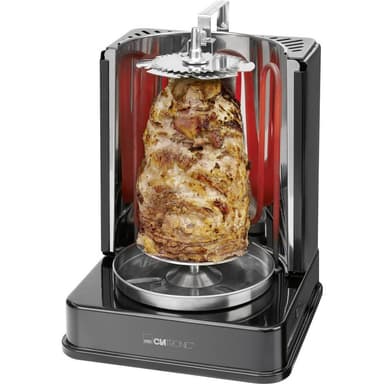 Clatronic DVG 3686 Elektrisk Gyros- och kycklinggrill Svart
