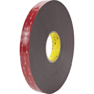 3M 5962F/1233 5962F/1233 Dubbelsidiga tejp Svart (L x B) 33 m x 12 mm 1 st