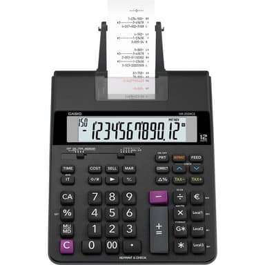 Casio HR-200 RCE Skrivande bordsdator Svart Display