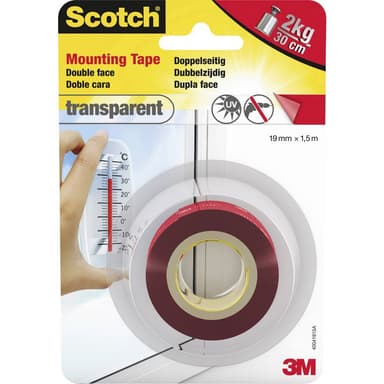Scotch® monteringstejp transparent 3M (40041915) Transparent 1 st