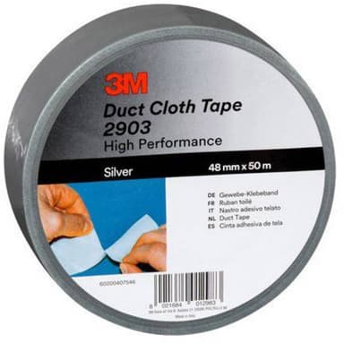 3M 2903 2903D4850B Tygtejp 3M™ 2903 Svart (L x B) 50 m x 48 mm 1 st