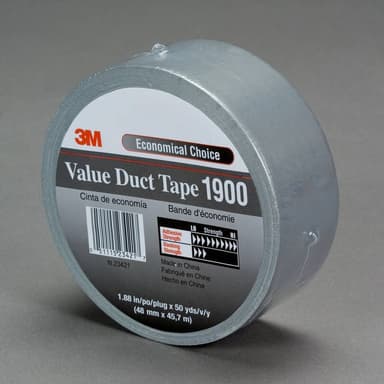 3M 1900SI50 1900SI50 Tygtejp Silver (L x B) 50 m x 50 mm 1 st