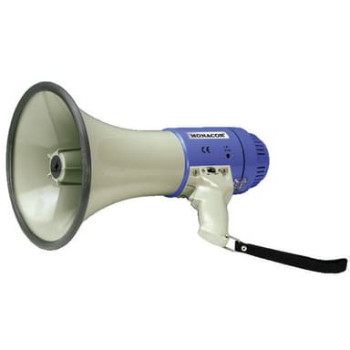 Monacor TM-25 Megafon med fästrem, integrerat ljud