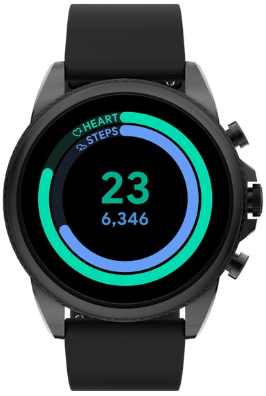 Fossil Gen 6 smartwatch (black silicone 