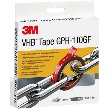 3M GPH-110F19-3 Tejp Grå (L x B) 3 m x 19 mm 1 st