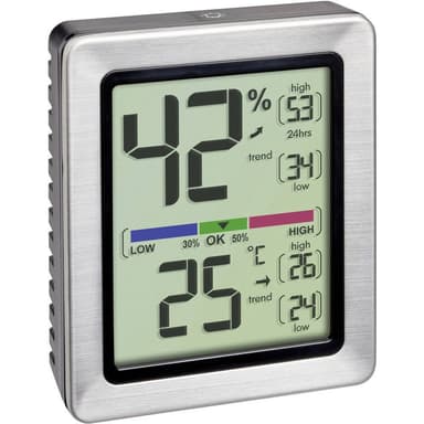 TFA Dostmann EXACTO Termo-/Hygrometer Silver