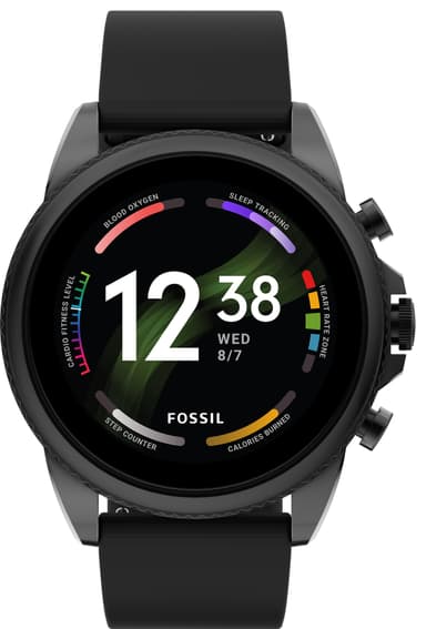 Fossil Gen 6 smartwatch (black silicone)