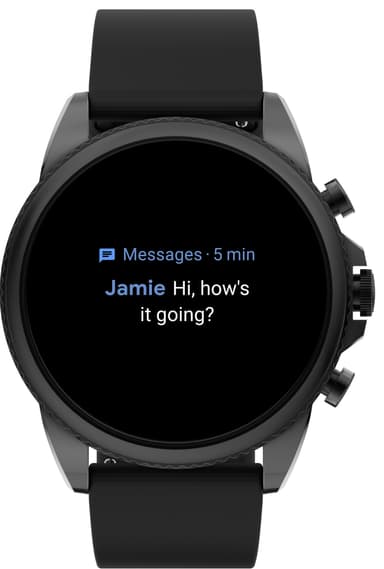 Fossil Gen 6 smartwatch (black silicone)