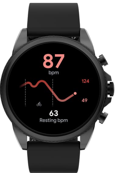 Fossil Gen 6 smartwatch (black silicone)