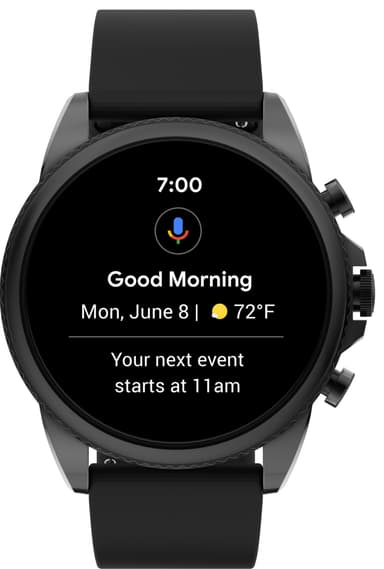 Fossil Gen 6 smartwatch (black silicone)