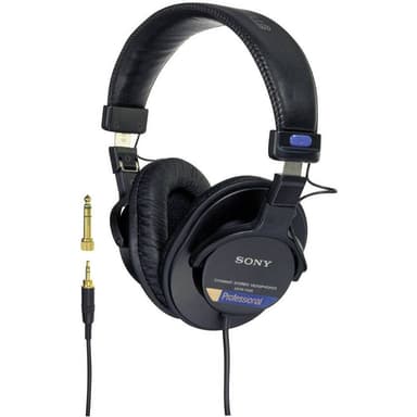 Sony MDR-7506 Studio Over Ear hörlurar Over Ear Svart