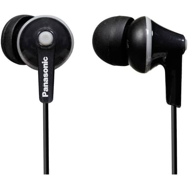 Panasonic RP-HJE125E In Ear hörlurar In-ear Svart