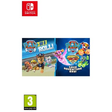 Paw Patrol: On a roll!/Mighty Pups Save Adventure Bay Bundle(Switch)