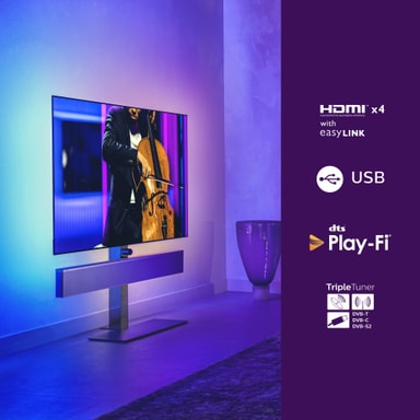 Philips 65" OLED986 4K OLED+ TV (2021) Elgiganten