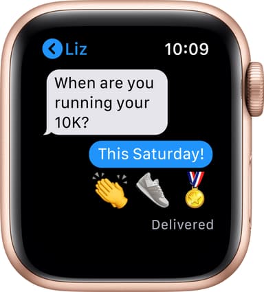 Apple Watch Series 6 40mm GPS (guld alu/rosa sand sportarmband)