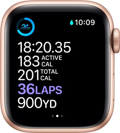 Apple Watch Series 6 40mm GPS (guld alu/rosa sand sportarmband)