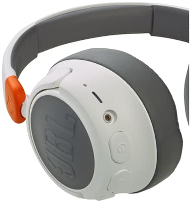 JBL Jr460NC trådlösa on-ear hörlurar (vita)