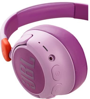 JBL Jr460NC trådlösa on-ear hörlurar (rosa)