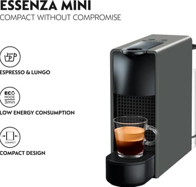 NESPRESSO® Essenza Mini kaffemaskin av Krups, Grey