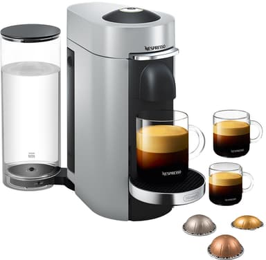 NESPRESSO® VertuoPlus Deluxe kaffemaskin av DeLonghi, Silver