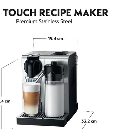 NESPRESSO® Lattissima Pro kaffemaskin av Delonghi, Brushed Aluminium