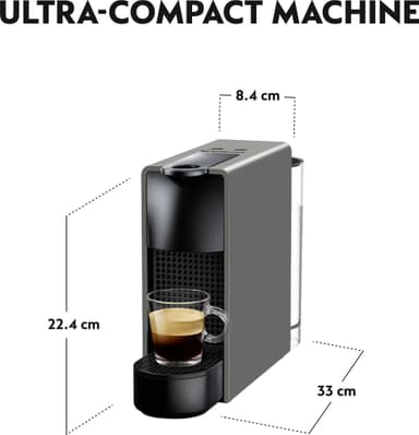 NESPRESSO® Essenza Mini kaffemaskin av Krups, Grey