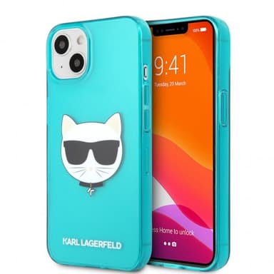 Karl Lagerfeld iPhone 13 Mini Skal Fluo Blå