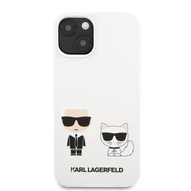 Karl Lagerfeld iPhone 13 Mini Skal Karl & Choupette Vit