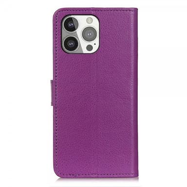 Nordic Covers iPhone 13 Pro Fodral Litchi Lila