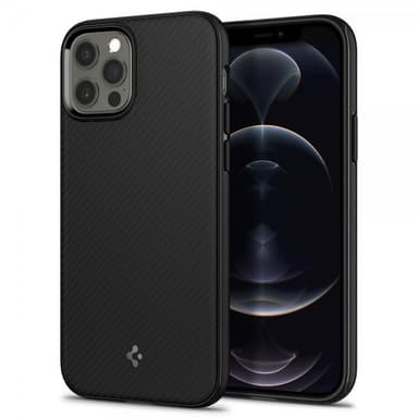 Spigen iPhone 12/iPhone 12 Pro Skal Mag Armor Matte Black