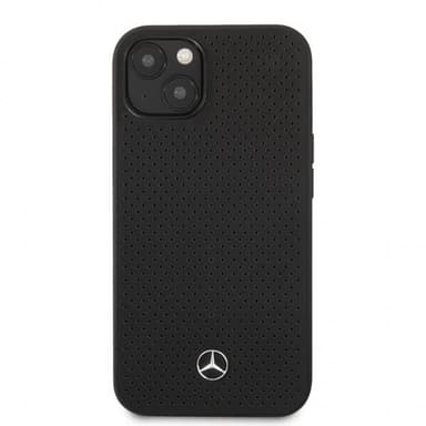 Mercedes Benz iPhone 13 Skal Logo Perforerad Svart