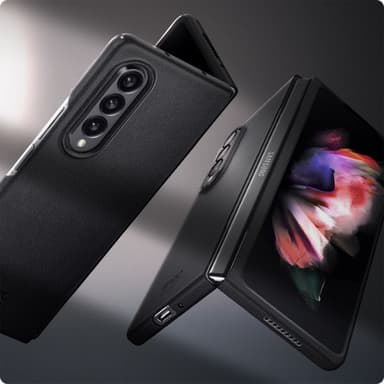 Spigen Samsung Galaxy Z Fold3 Skal Enzo Svart