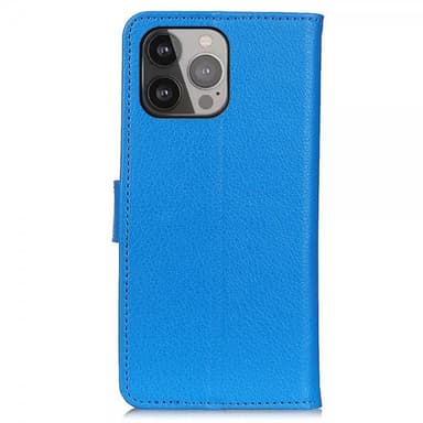 Nordic Covers iPhone 13 Pro Max Fodral Litchi Blå