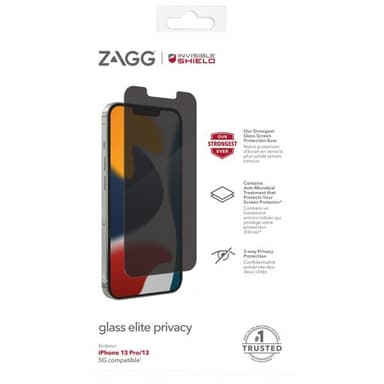 Zagg iPhone 14/13/13 Pro Glass Elite Privacy skärmskydd