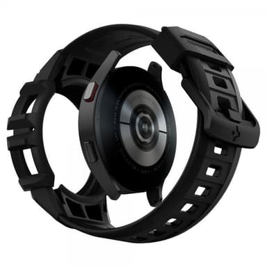 Spigen Samsung Galaxy Watch 4/5 44mm Skal med armband Rugged Armor Pro Svart