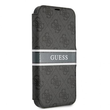 Guess iPhone 13 Mini Fodral Printed Stripe Grå