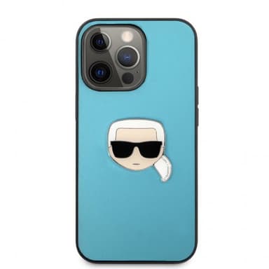 Karl Lagerfeld iPhone 13 Pro Skal Metal Logo Blå