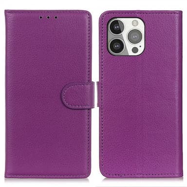 Nordic Covers iPhone 13 Pro Fodral Litchi Lila