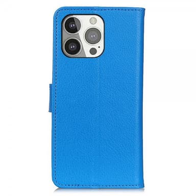 Nordic Covers iPhone 13 Pro Fodral Litchi Blå