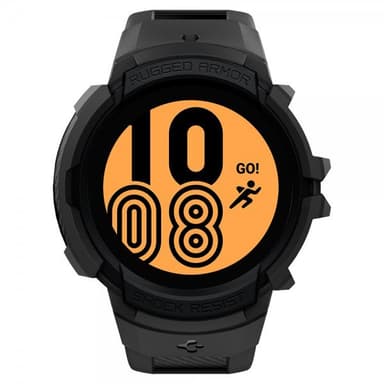 Spigen Samsung Galaxy Watch 4/5 40mm Skal med armband Rugged Armor Pro Svart